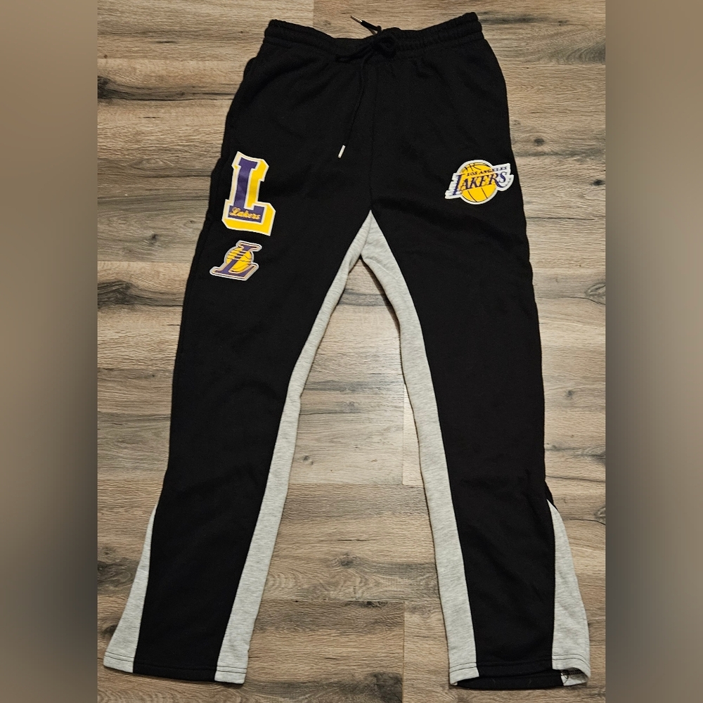 Lakers Black and Gray Joggers